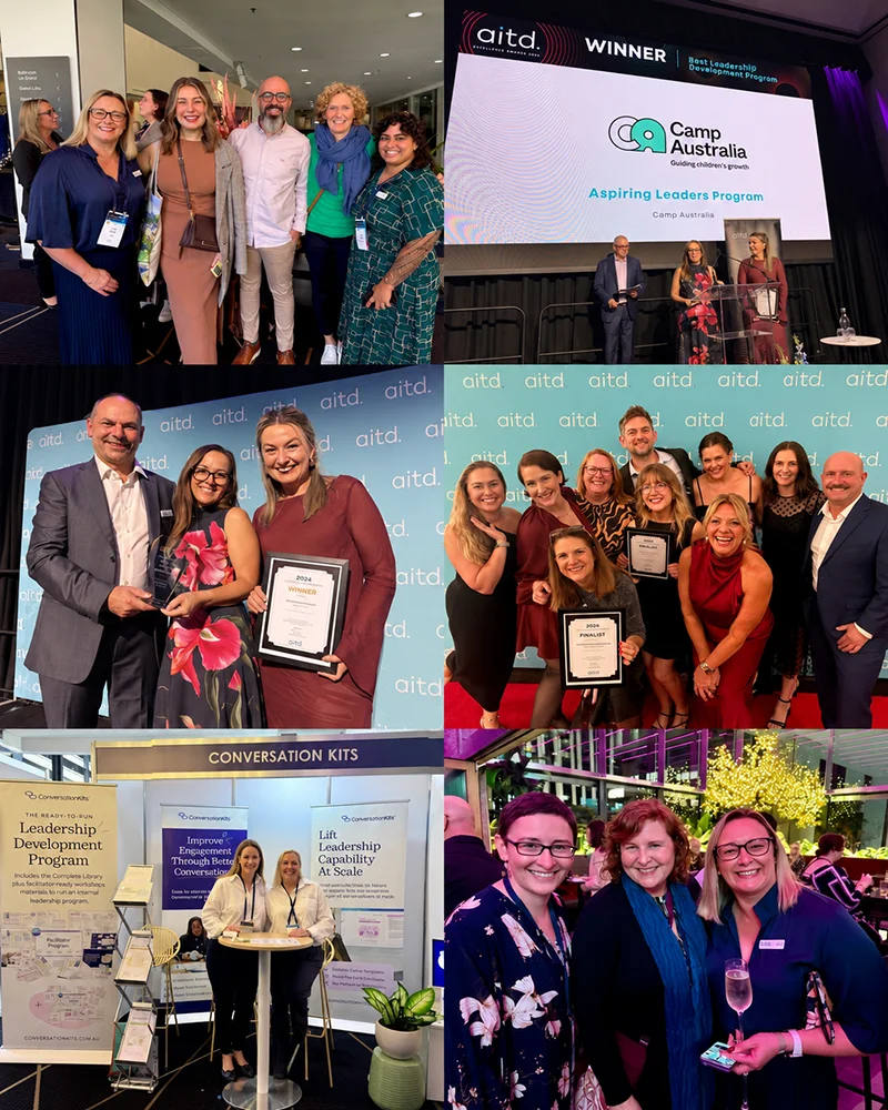 Montage of AITD conference, networking and awards event photography
